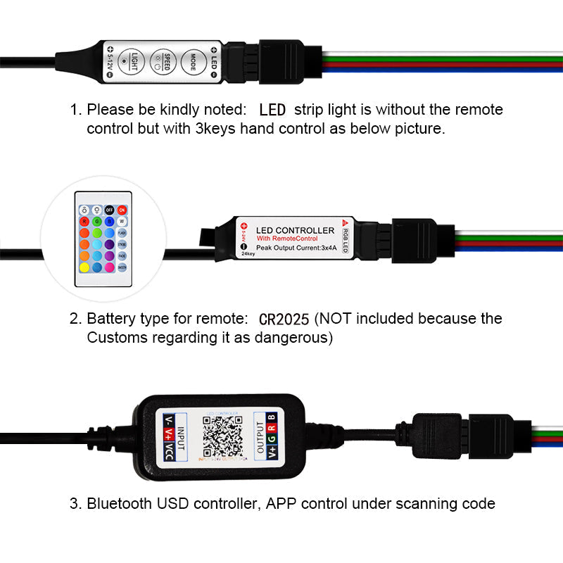 WIFI RGB LED Strip Light Bluetooth APP Control